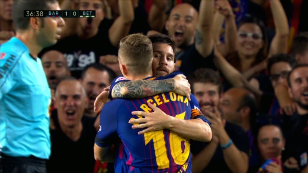 西甲　巴塞 2:0 貝迪斯