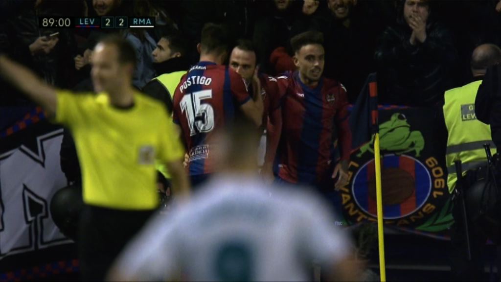 西甲　利雲特2：2皇家馬德里