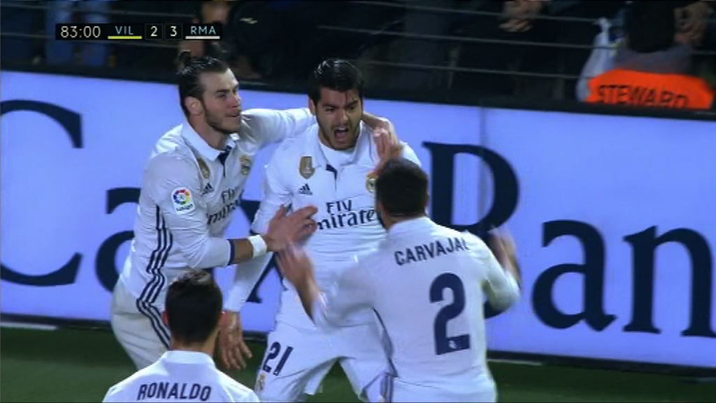 西甲　維拉利爾2:3皇家馬德里