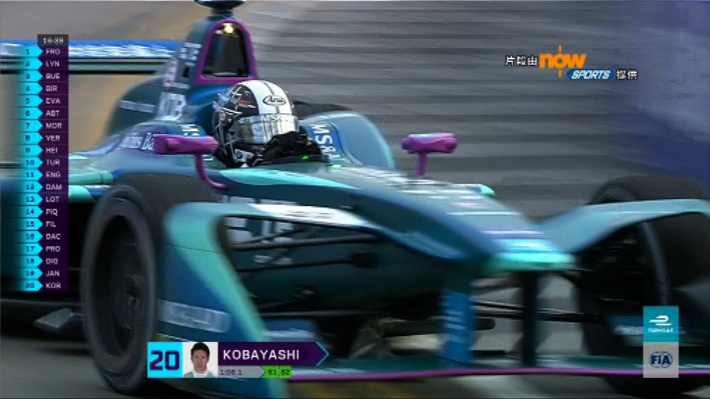 電動方程式香港站先進行練習賽