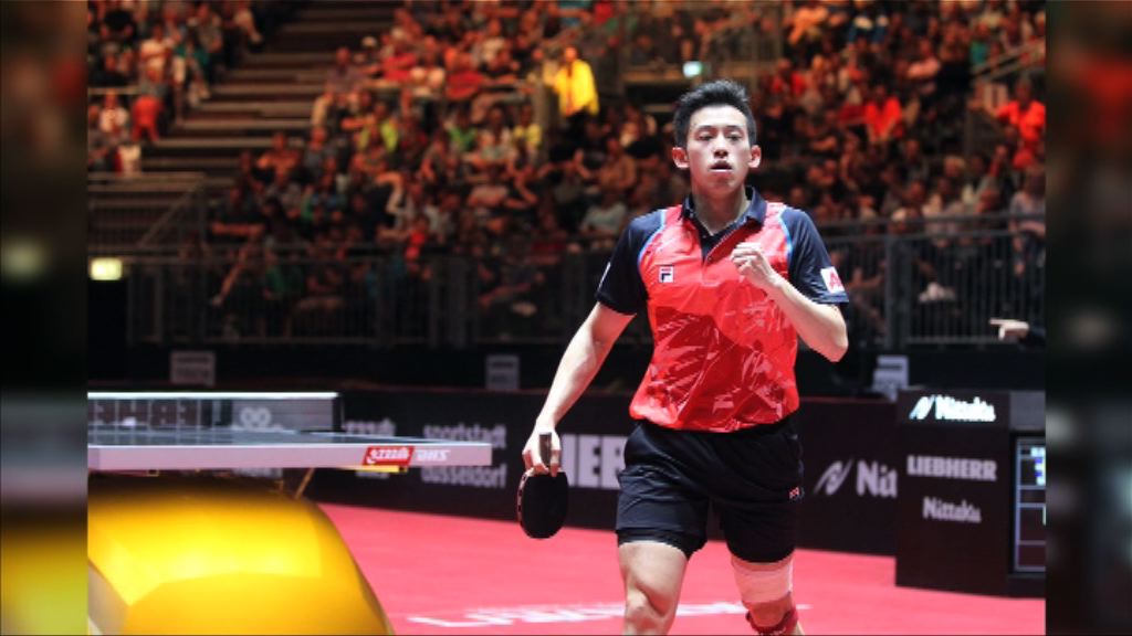 港乒乓球手黃鎮廷世乒賽打入男單16強