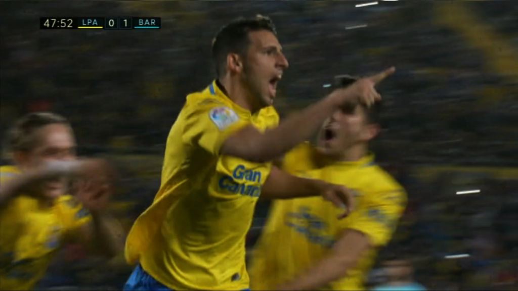 西甲　拉斯彭馬斯1:1巴塞羅那