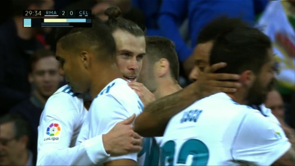 西甲　皇家馬德里 6:0 切爾達