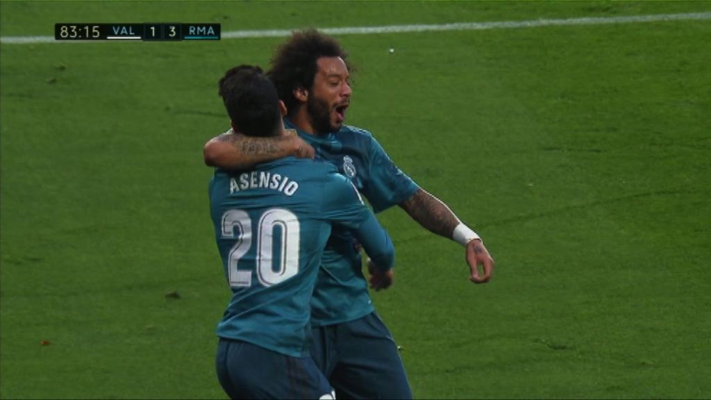 西甲　華倫西亞 1:4 皇家馬德里