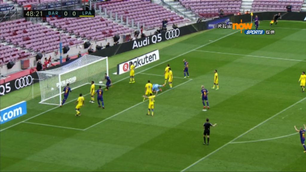 西甲　巴塞羅那 3:0 拉斯彭馬斯