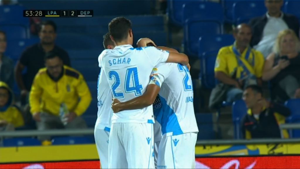 西甲　拉斯彭馬斯1:3拉科魯尼亞