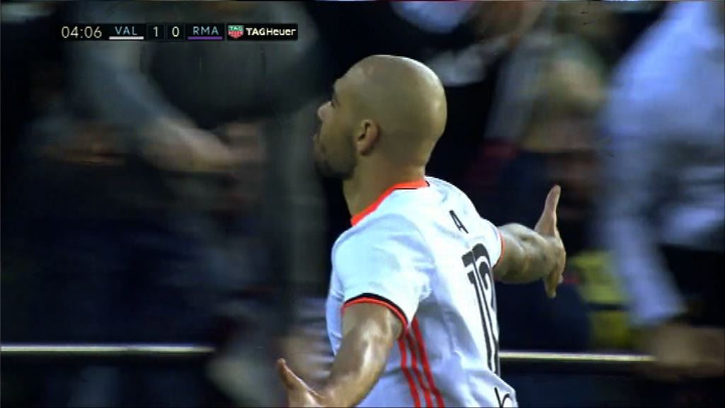 西甲　華倫西亞2:1皇家馬德里