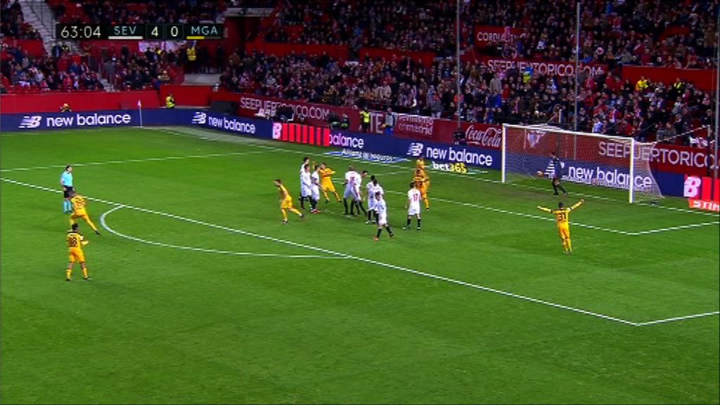 西甲　西維爾4:1馬拉加