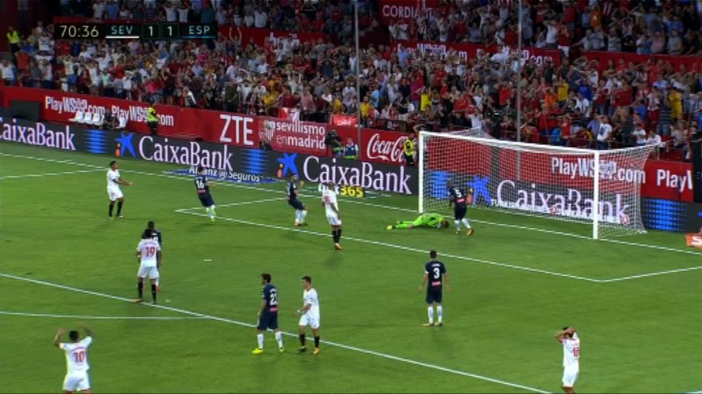 西甲　西維爾1:1愛斯賓奴