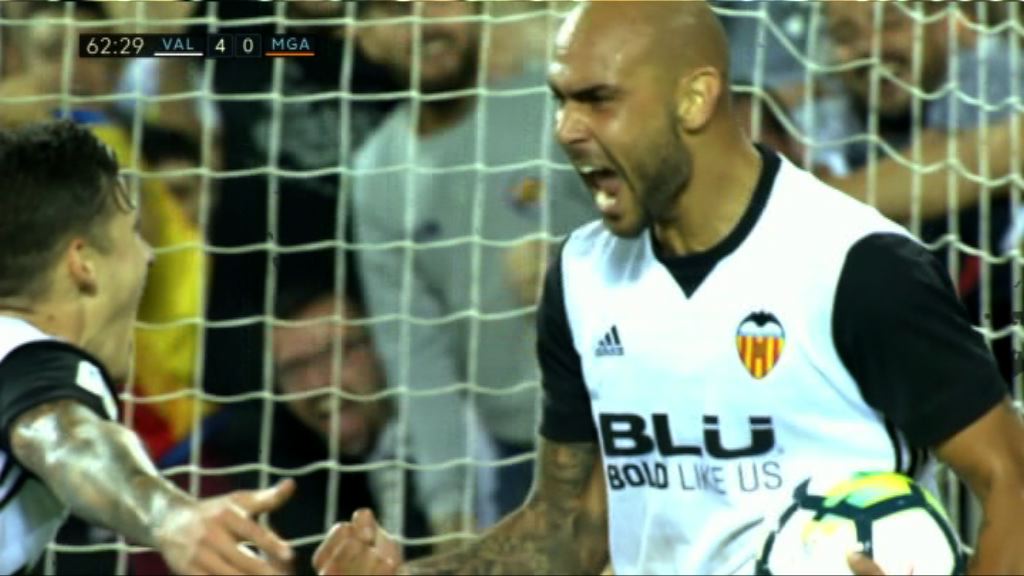 西甲　華倫西亞 5:0 馬拉加