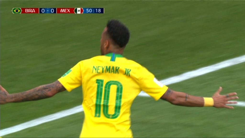 世界盃十六強　巴西 2:0 墨西哥