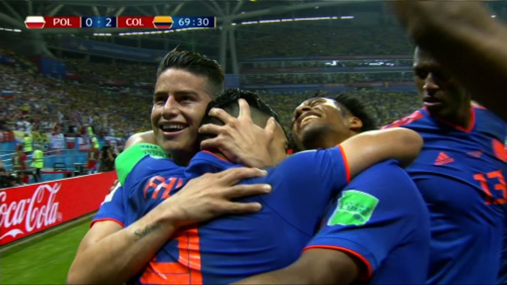 世界盃H組 波蘭0:3哥倫比亞