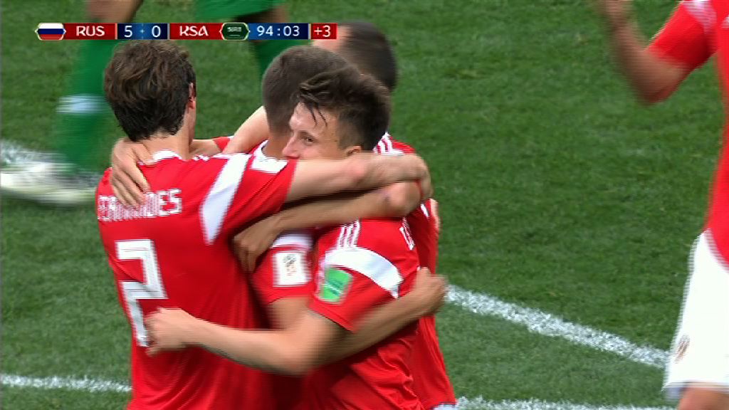 世界盃A組　俄羅斯 5：0 沙特阿拉伯