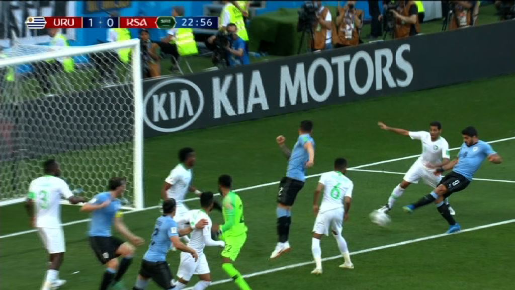 世界盃A組　烏拉圭 1:0 沙特阿拉伯