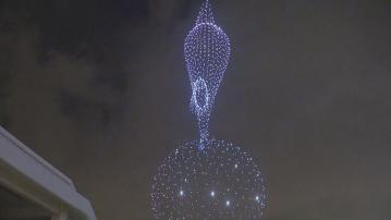 熱刺訪港｜紅磡海旁上演球會熱刺主題無人機表演