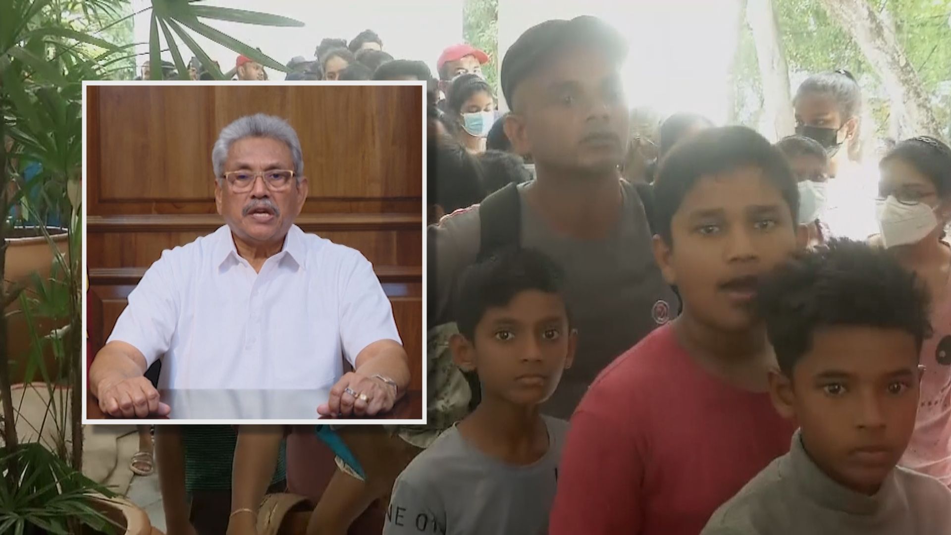 據報斯里蘭卡總統戈塔巴雅在機場嘗試離境不果