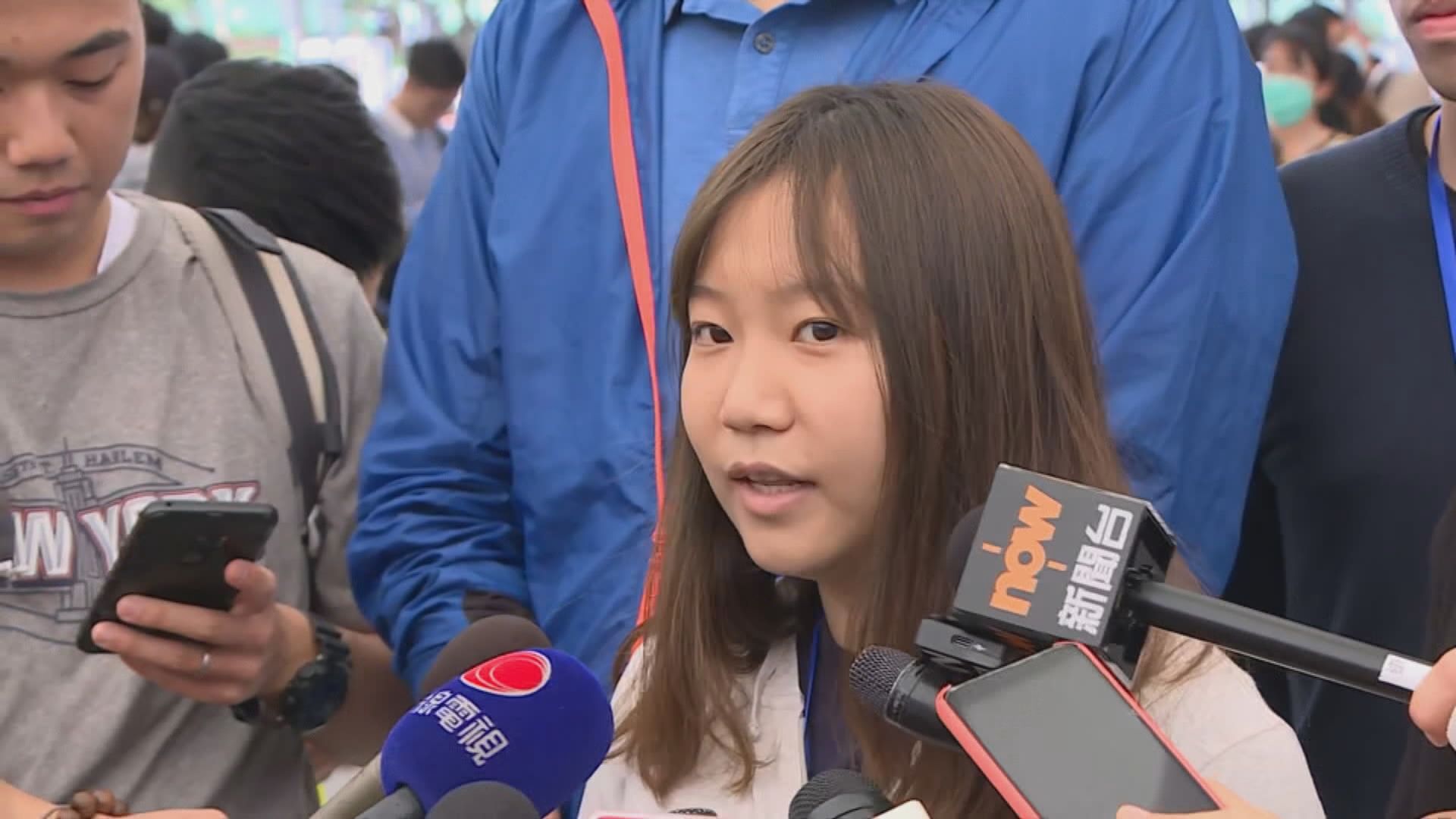 上水遊行發起人冀警方的部署不要太接近遊行人士