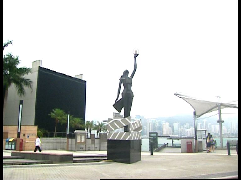 星光大道明星銅像重新設置