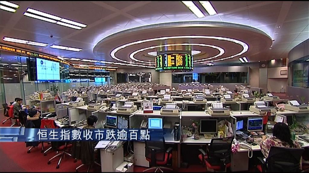 【全線下跌】恒指後勁不繼 收市跌117點