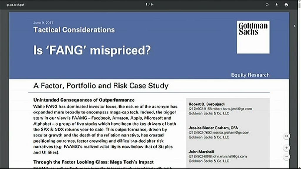 【點睇科技股？】高盛唱淡　瑞信撐場