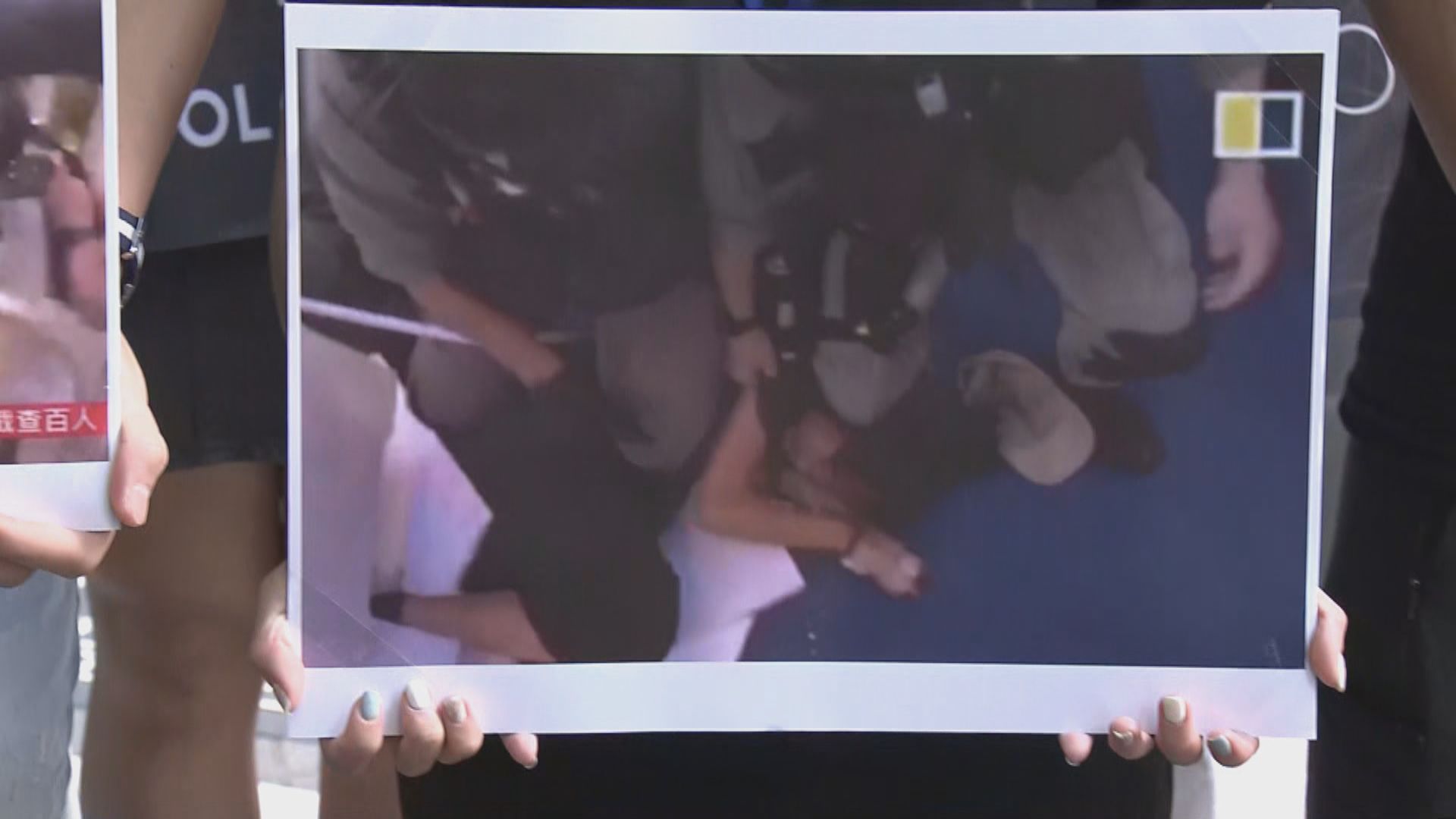 中五女生報稱612一周年晚上被捕時遭警壓頸感頭暈