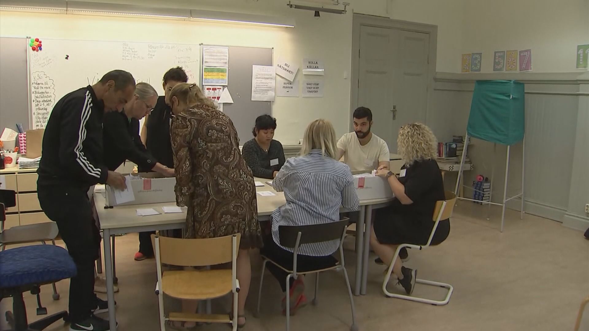 瑞典大選執政社會黨得票領先