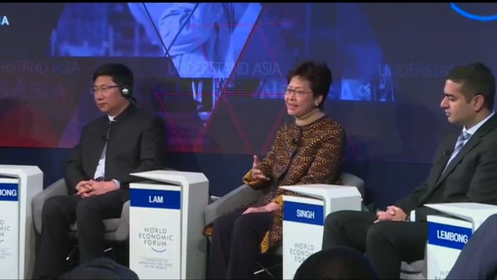 林鄭瑞士出席世界經濟論壇