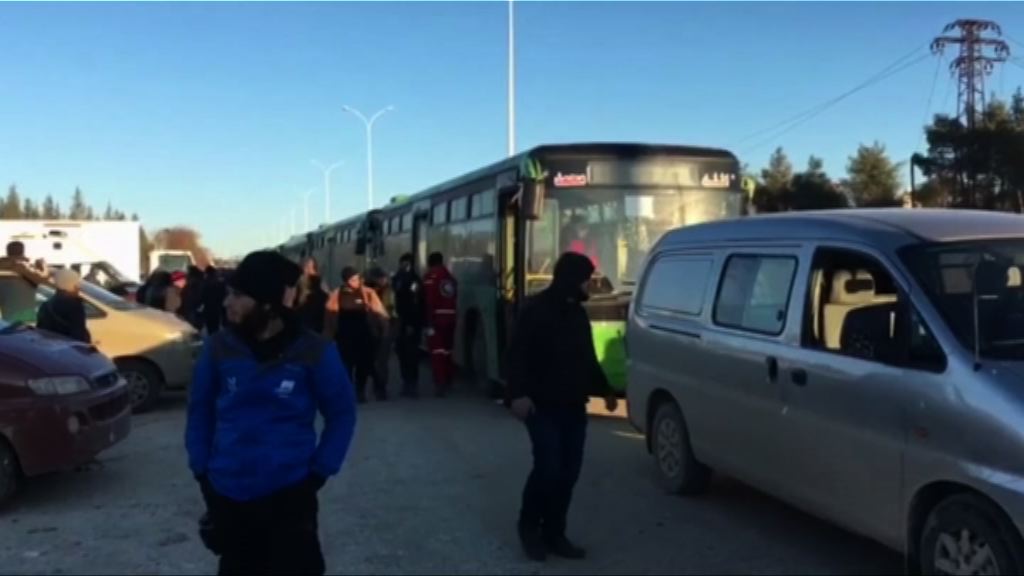 敘利亞阿勒頗撤離工作暫停