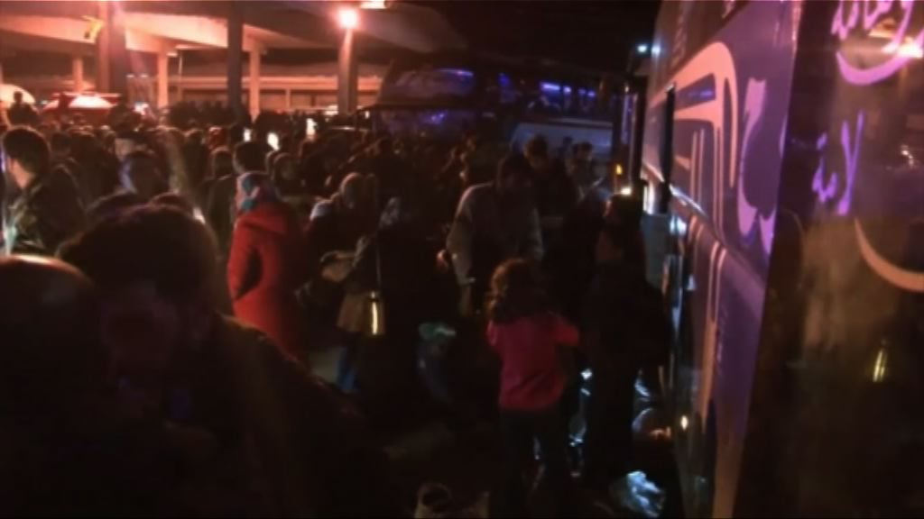 敘利亞一度中止的撤離行動已恢復