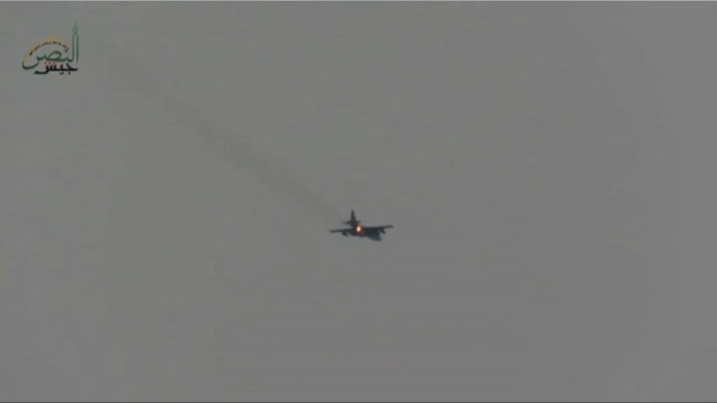 俄軍機在敘利亞被武裝分子擊落