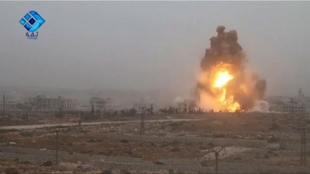 敘反政府軍汽車炸彈火箭炮反攻