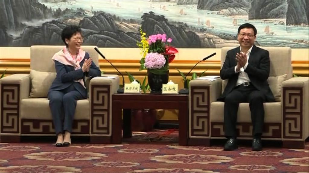 林鄭邀深圳市領導出席高鐵西九總站開通儀式