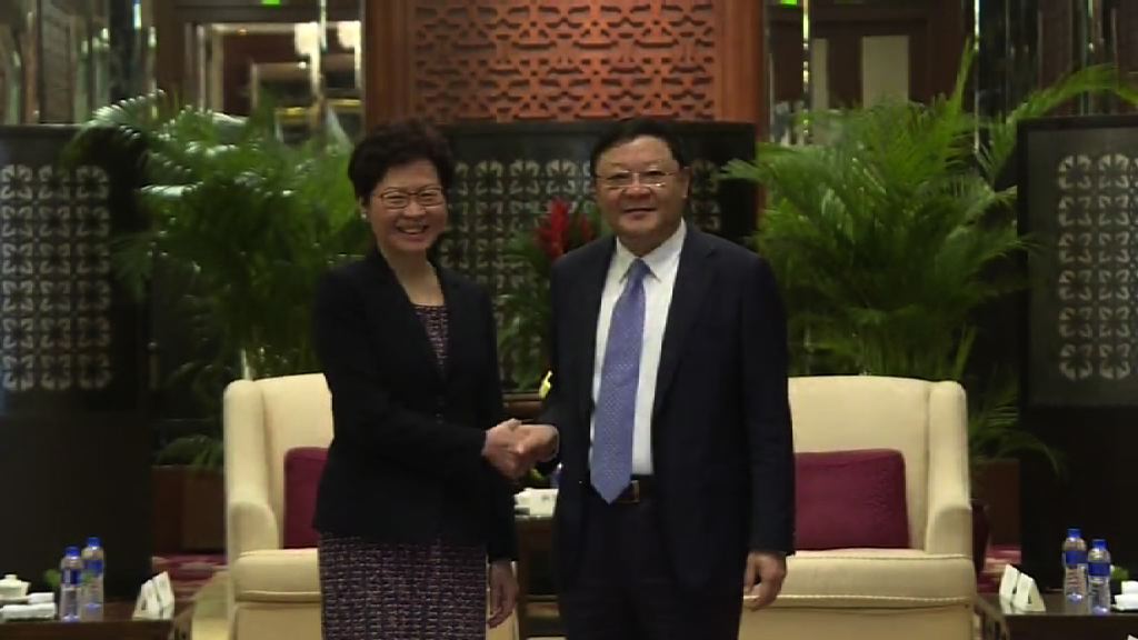 林鄭晤深圳市委書記王偉中