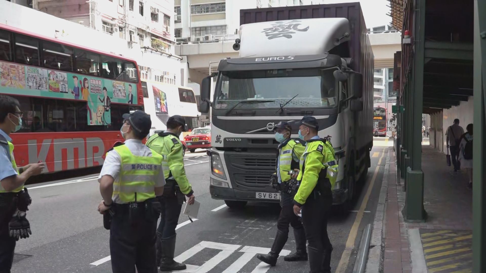 紅磡一女子被貨車撞倒昏迷送院