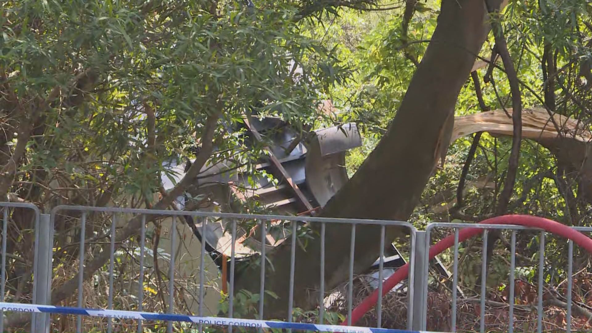 大嶼山貨車失事墮山三人受傷