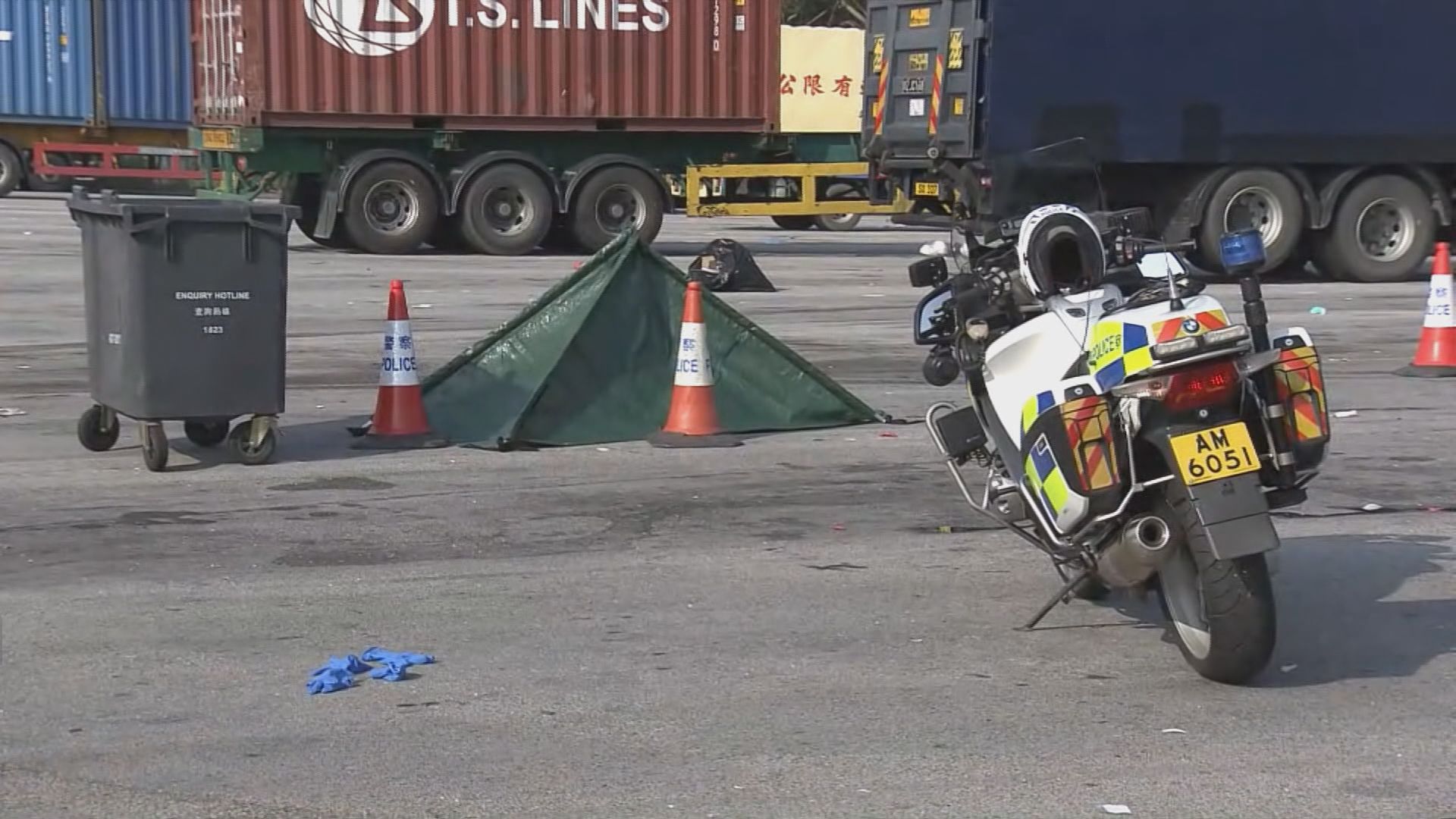 落馬洲女工疑遭輾斃　涉案司機不顧而去