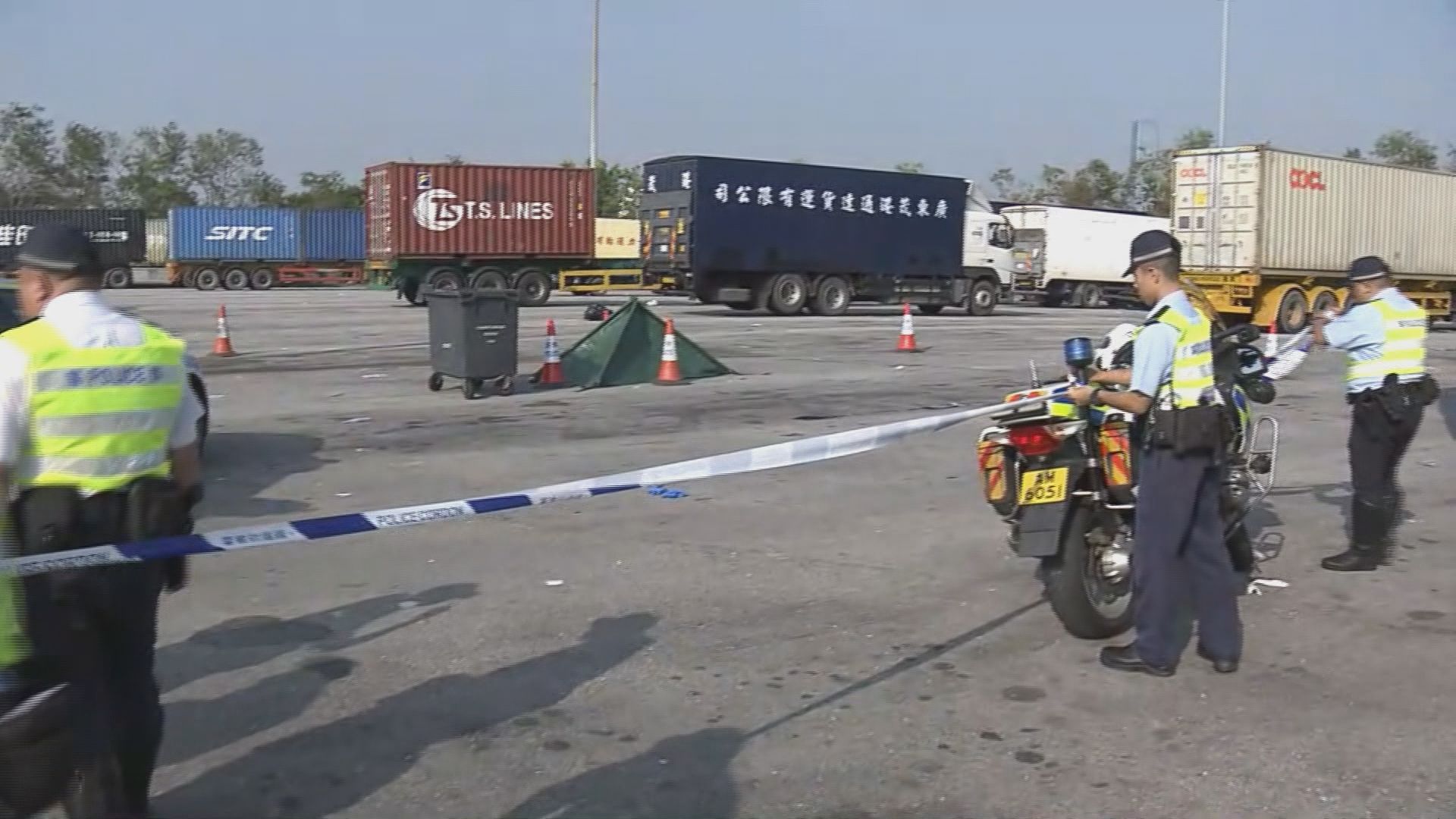 落馬洲女工疑遭輾斃　警方相信司機已離境