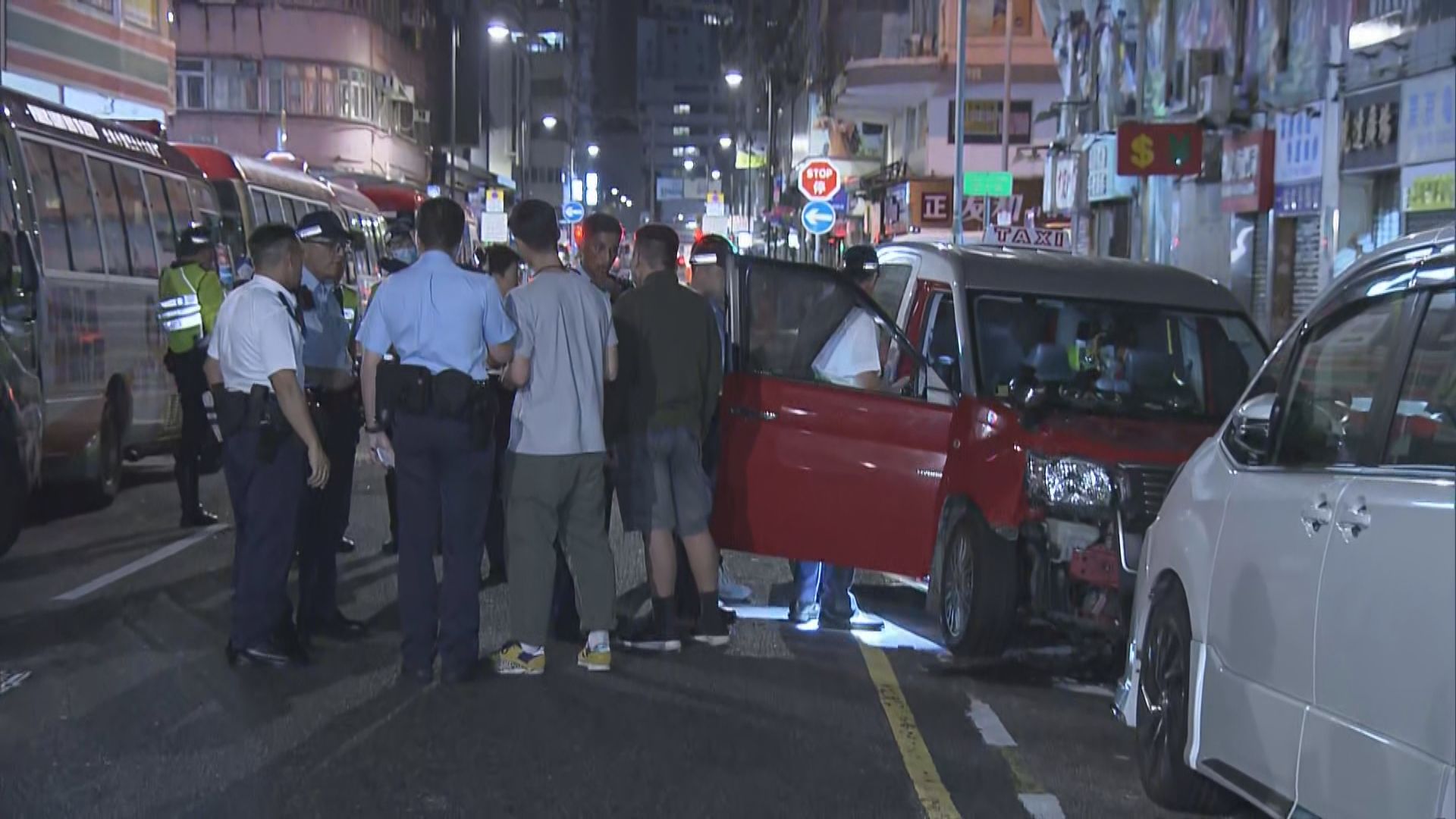 旺角的士司機遇劫受傷