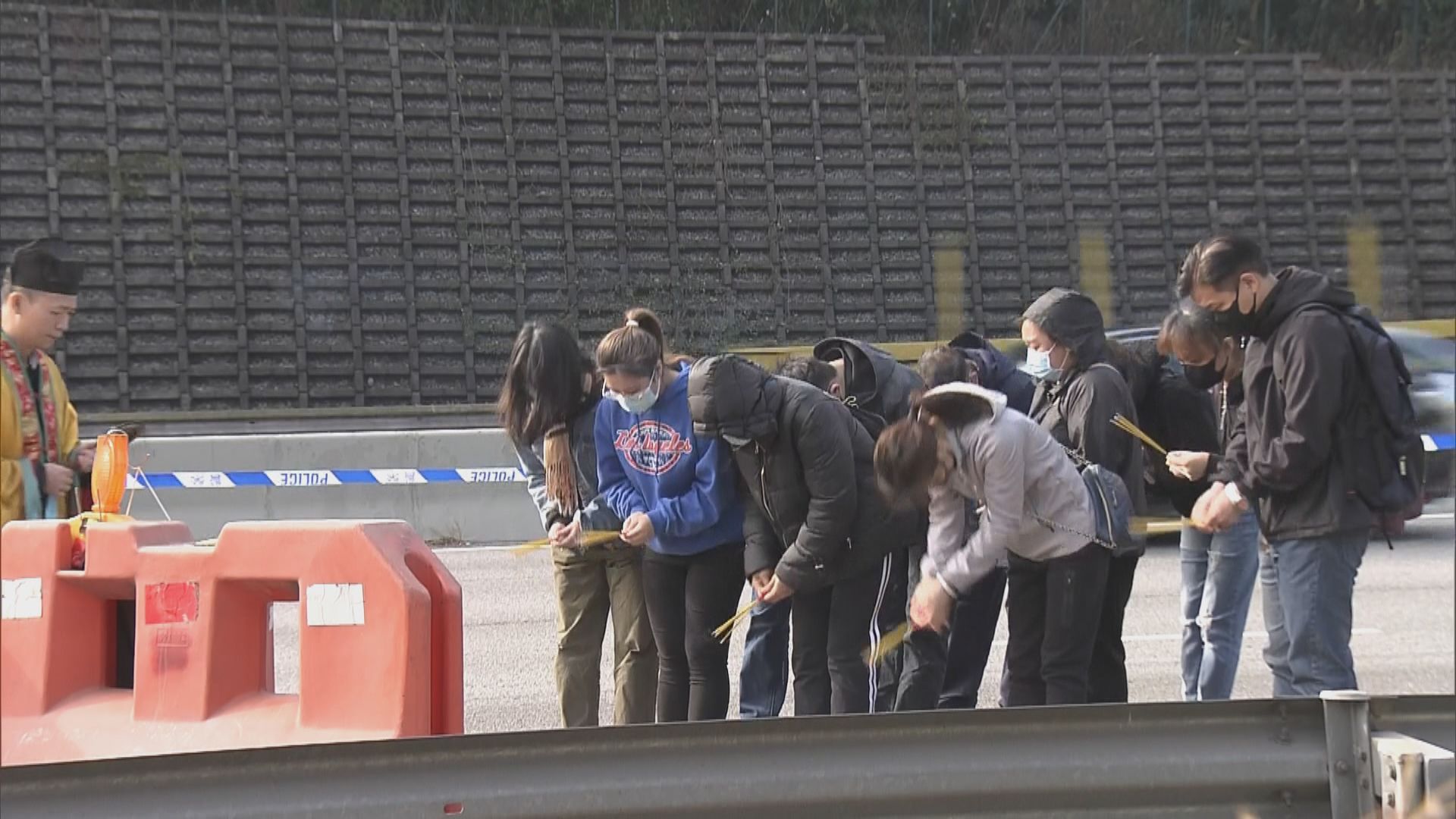 粉嶺公路九巴車禍死者家屬路祭