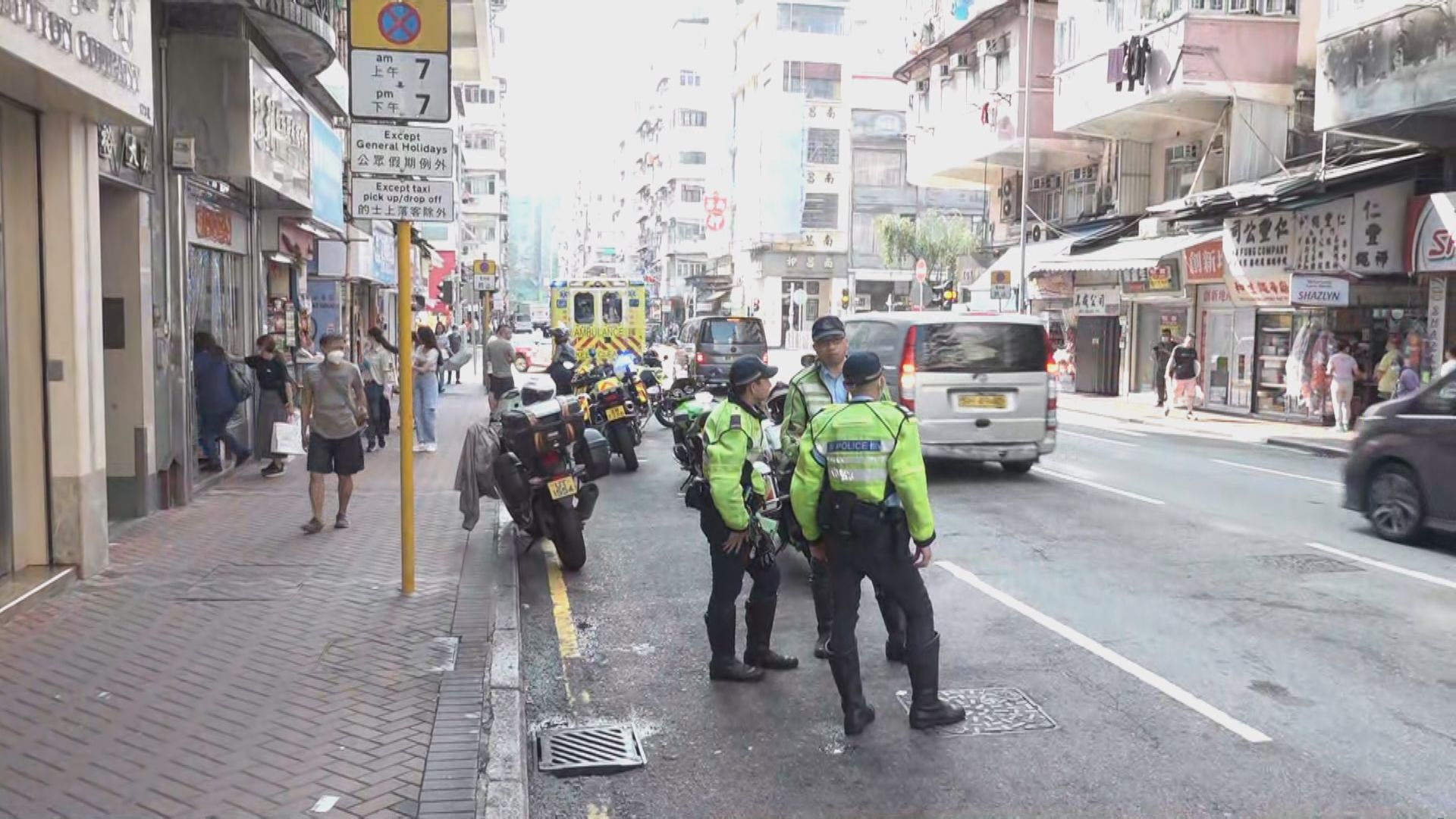 深水埗電單車撞途人不顧而去