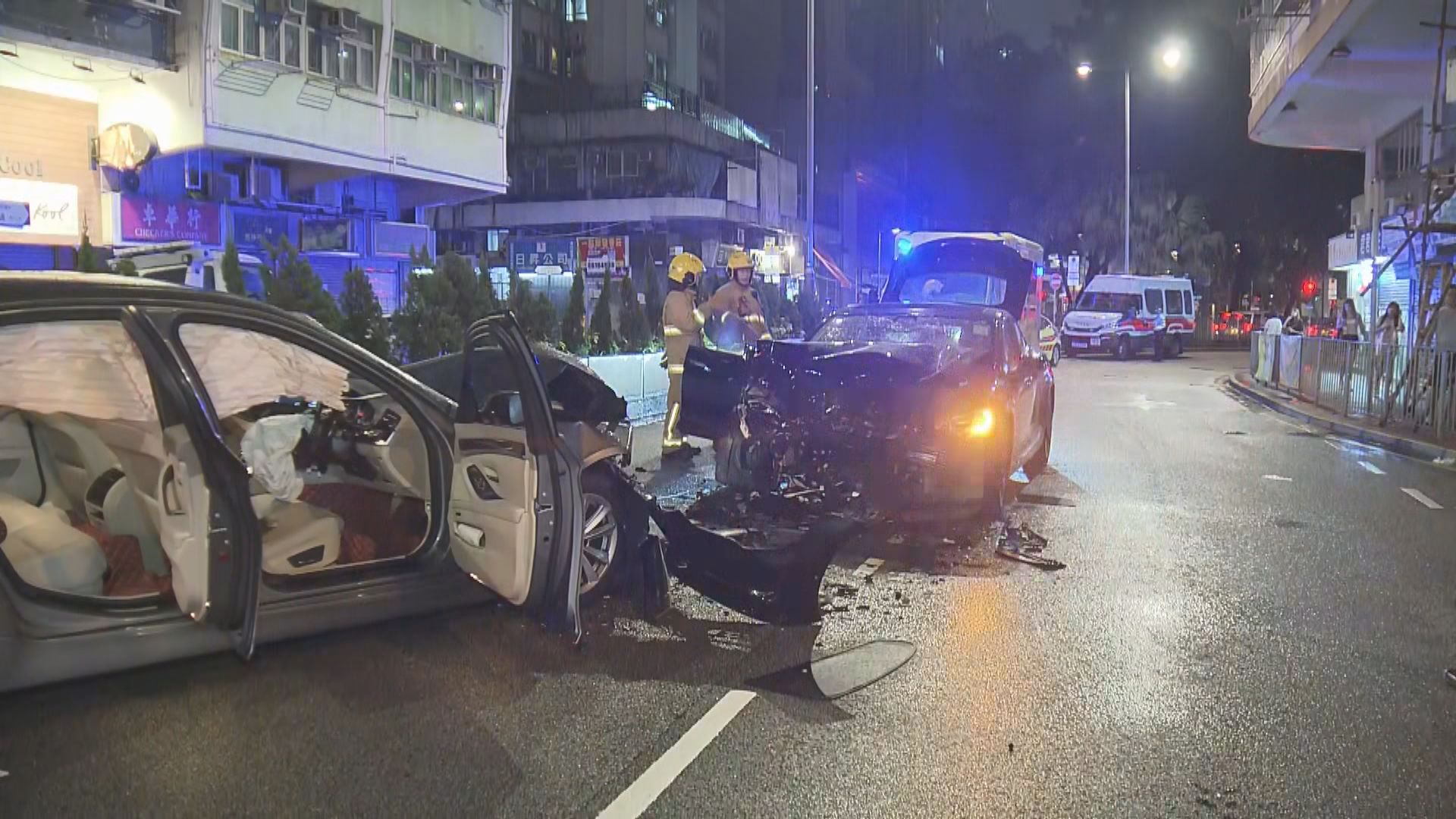 深水埗發生逆線行車車禍　司機逃去