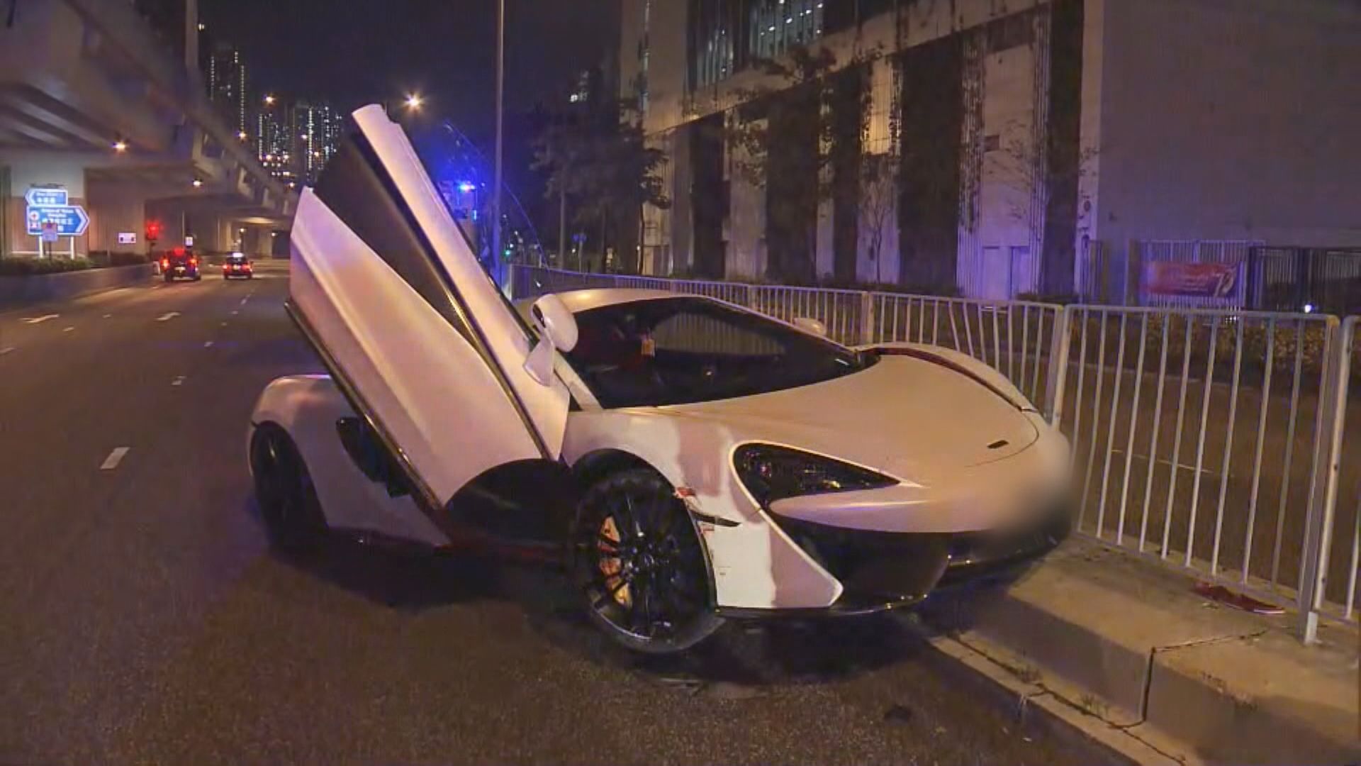 沙田有跑車失事　司機涉酒駕被捕