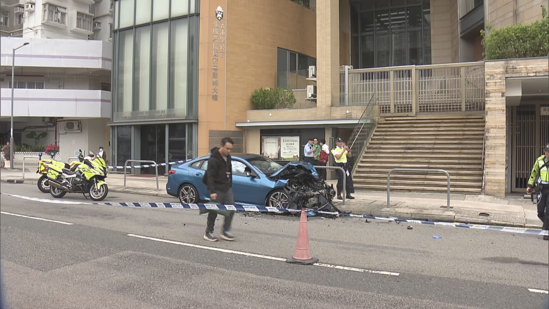 沙田私家車撞斃復康巴士司機　私家車司機涉危駕引致他人死亡等被捕