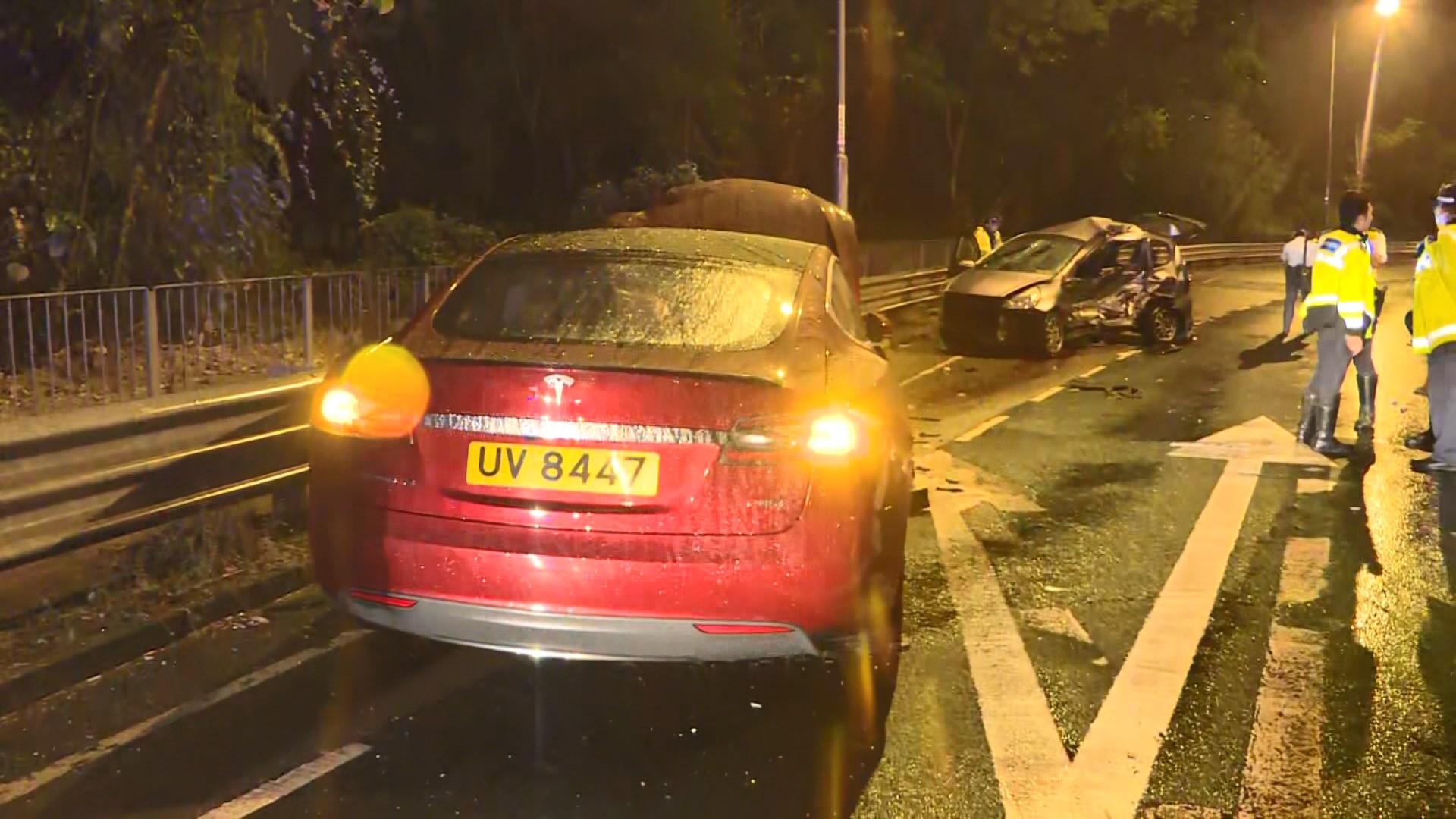 沙田大埔公路兩私家車相撞釀一死一傷