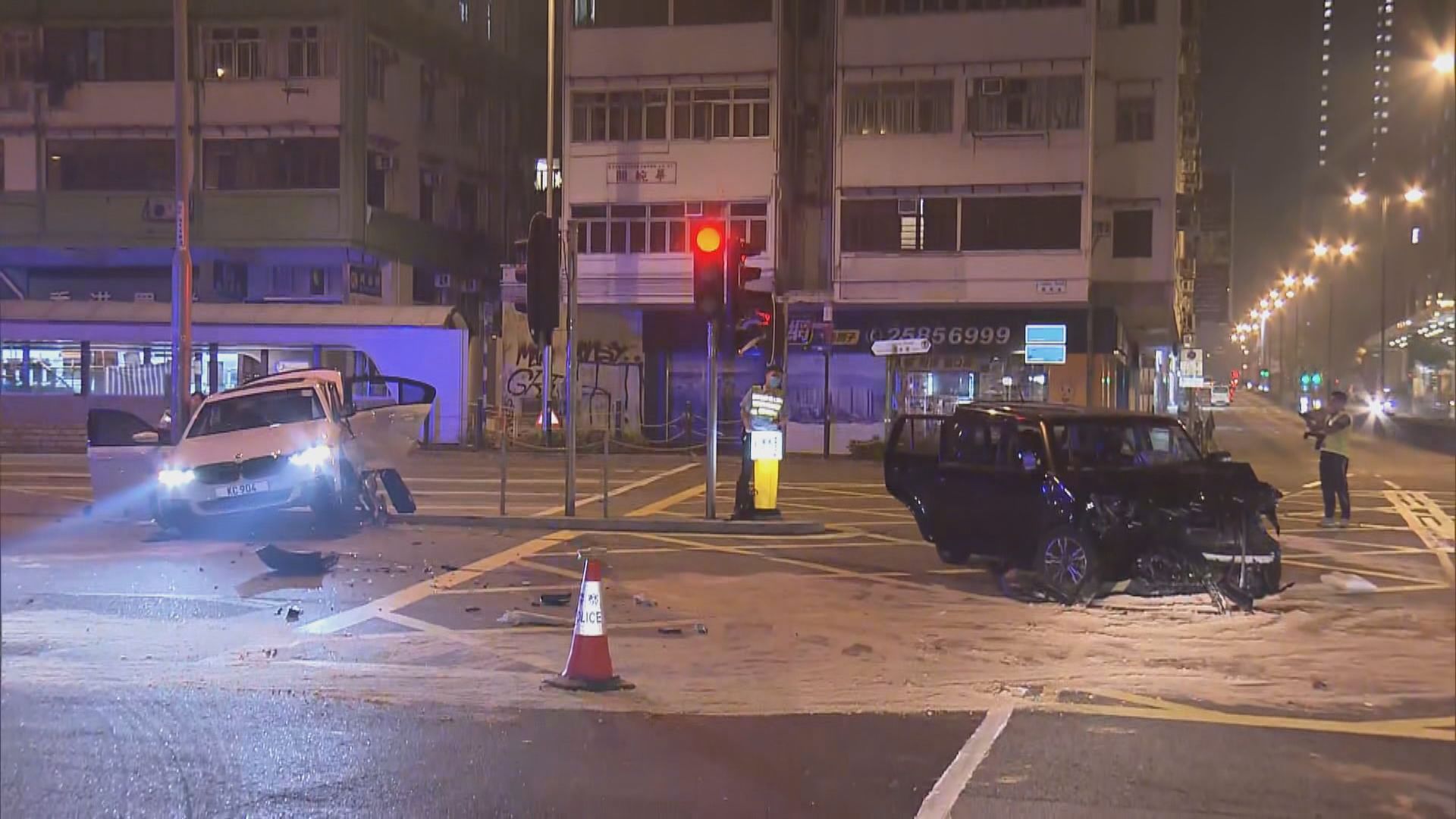 尖沙咀兩車相撞四人送院一司機涉酒駕