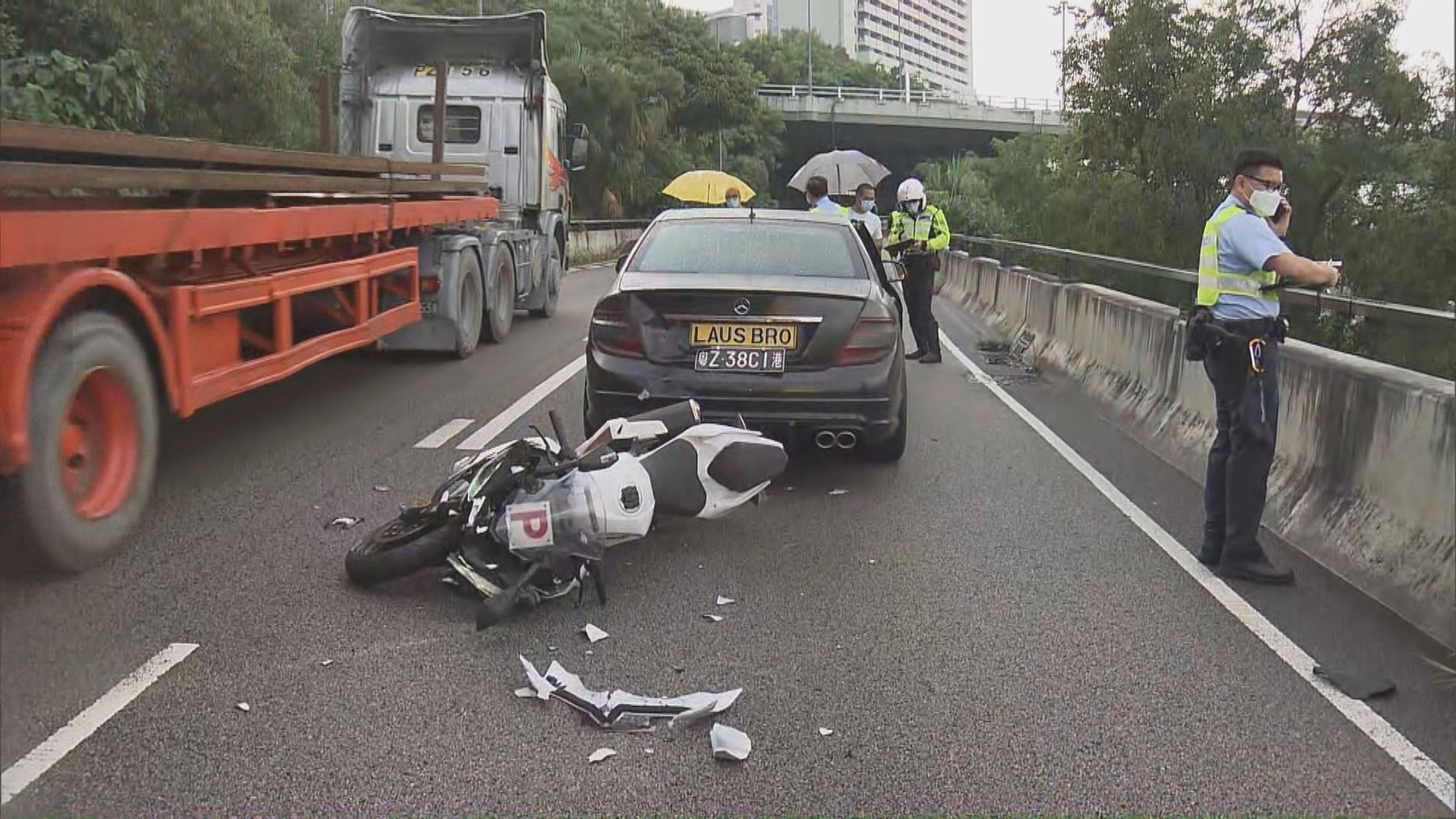 葵涌道及呈祥道分別發生交通意外　兩人傷