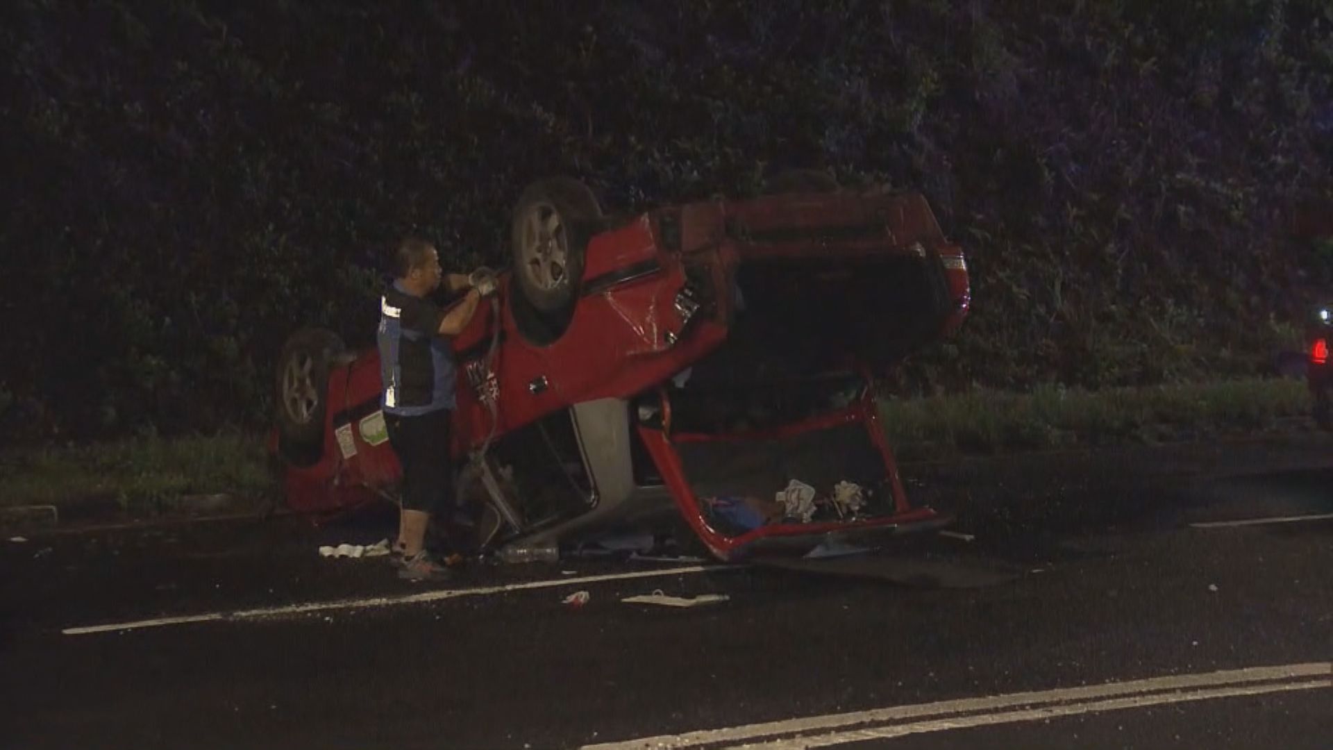 長沙灣大埔公路兩宗車禍共四人送院