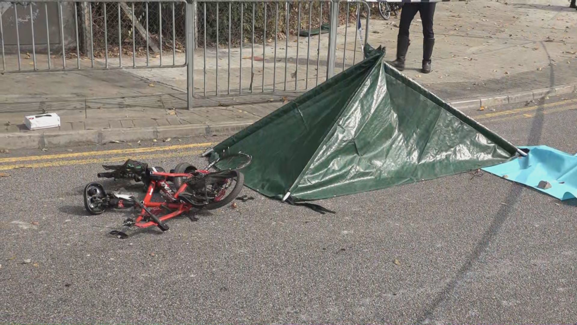 元朗踩單車老翁遭田螺車撞斃