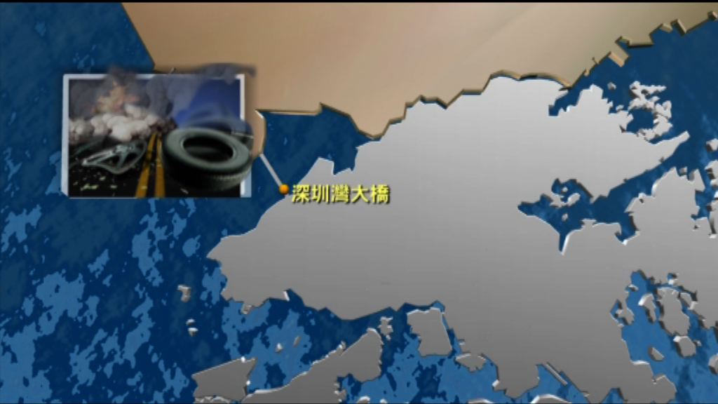 深圳灣大橋小巴工程車相撞　一死十傷