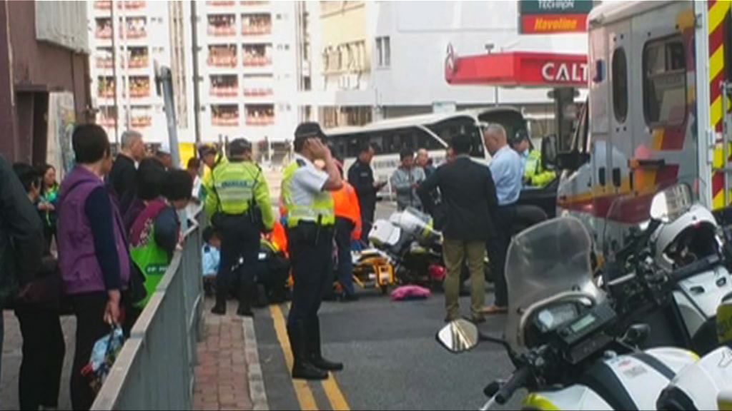 紅磡一名交通警員遇車禍受傷